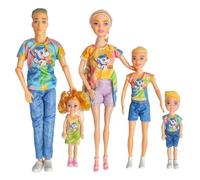Chioldilly - Set di personaggi d'azione interattivi per la famiglia, fantasioso set di bambole educative per bambini dai 3 anni in su (edizioni F)