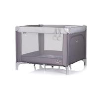 Chioplino Playpen Pop-up richiudibile materassino portaoggetti ingresso laterale, colori:grigio chiaro