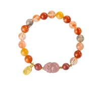 Chiorgone Pi Xiu, braccialetto elastico per ricchezza e buona fortuna, braccialetto energetico Feng Shui, gioiello portafortuna cinese per attirare ricchezza da donna, braccialetto con perline
