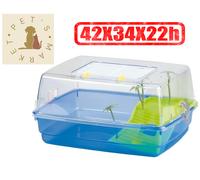 CHIOS Tartarughiera Acquario per Tartarughe con Coperchio Terrario in Plastica