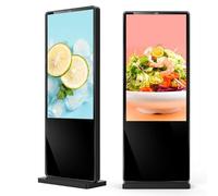Chiosco dell'esposizione del contrassegno di Digital, macchina diritta di pubblicità del touch screen del pavimento verticale, esposizione di multimedia 1920x1080px, USB/HDMI/Wifi, Non-touch screen