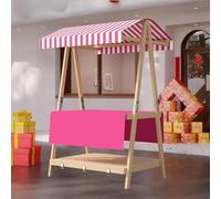 Chiosco di vendita pieghevole del carrello all'aperto portatile del venditore con il banco di mostra mobile della stalla del baldacchino per gli eventi dello street food 2.1x1.9m (43.3x74.8in)