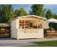 Chiosco in legno non trattato Marian pieghevole 298X228