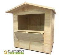 Chiosco Market 222 x 250 cm in legno 1 anta