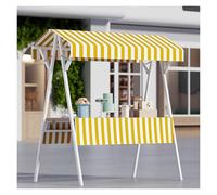 Chiosco mobile portatile del supporto per il carretto dell'esposizione dello spuntino dello street food, ideale per la vendita di piccole imprese