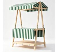Chiosco per Mercato Mobile Pieghevole Trasportabile A Mano | Con Tettoia E Spazio Di Archiviazione A Due Livelli, Per Eventi All'Aperto, Mercati E Cibo Da Strada(Green,110cm/43in)