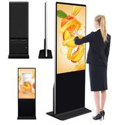 Chiosco per Segnaletica Digitale - Schermo Lcd Uhd 4k, Touch Screen Da Pavimento 1920 * 1080, Macchina Pubblicitaria Con Supporto Wi-Fi/U Disk/Schermi Divisi Multipli, Android 7.1,43in