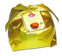 Chiostro di Saronno Panettone Artigianale Classico 2000 g, Panettone a Lenta Lievitazione, Panettone Tradizionale con Scorze d'Arancia e Cedro Canditi e Uvetta, Incartato a Mano