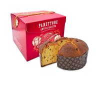 Chiostro di Saronno Panettone Artigianale Classico 750 g, Lenta Lievitazione, Panettone con Canditi e Uvetta Sultanina, Panettone Tradizionale con Scorze d'Arancia e Cedro, Scatola Rossa