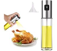 ChioSun Flacone spray per olio, 100 ml, dispenser per aceto, condimento, barbecue, olio d'oliva, bottiglia di vetro, per cucina, insalata, pane, cottura barbecue (1 pz)