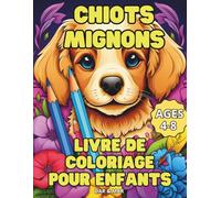 Chiots mignons livre de coloriage pour les enfants