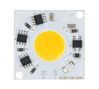 Chip 220V 30W AC220-240VLed Nessun driver necessario compatibile for la torcia elettrica Luci a LED Lampadina Parti Spedizione gratuita Modulo LED in alluminio bianco ( Color : Warmwhite , Size : 30W