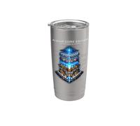 Chip AI -AI Core Edition - Progettazione del progetto del processore neurale Bicchiere termico in acciaio inox doppia parete