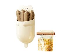 Chip Clip - Bread Snack Sealer Kitchen Gadget | Magnetic Absorption Box | 4 Pieces Cute Bag Clips | For Everyday Use Office School Dorm Apartment Travel Picnic Camping