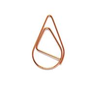 Chip Clips 100pcs Modellazione Carta Materiale Metallo Forma Goccia D'acqua Oro Argento Nero Segnalibro Colorato Memo Cancelleria Ufficio