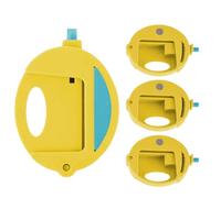 Chip Clips - Bag Clips For Chips | 3.15x2.17 Inches Reusable Squeeze Lock Bread Clips Set Of 4, Snack Bags Clips, Magnetic Kitchen Clips For Home Canteen Refrigerator And Food Storage Packages