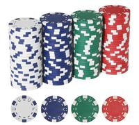 Chip da poker da 11,5 grammi,Chip da poker da casinò 100pc per Texas Hold'em, chip di blackjack,Kit di giochi di poker del casinò,Set di chip da poker per gioco da tavolo,Chip di poker sfusa,Chip da