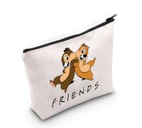 Chip & Dale Fans Gift Animal Cartoon Movie Gift Scoiattolo Film Amante Regalo Chip & Dale Friend Makeup Bag, Ven Chip Bag UE, Borsa cosmetica con stampa