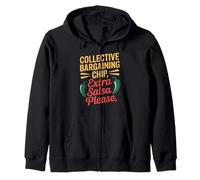 Chip di contrattazione collettiva Extra Salsa Please Labor Day Felpa con Cappuccio