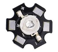 Chip LED da 25 pezzi, chip diodi emettitori per lampade LED ad alta potenza 3W per apparecchi di illuminazione fai da te con base in alluminio(3,2-3,4 V Blu reale)