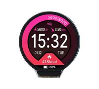 Chip Microcontrollore - Scheda Di Sviluppo RP2040 Schermo LCD Circolare Interfaccia Microcontrollore Di Tipo C Con Accelerazione E Giroscopio, Processore Braccio Core Scheda MCU, Scheda MCU Circo
