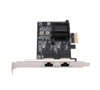 Chip RTL8125, Scheda di Rete PCIe Adattatore Gigabit Ethernet a Doppia Porta da 2,5 Gbps con Rilevamento Automatico 'alimentazione, Facile da Usare, per Trasmissione CAT5e UTP o