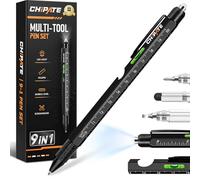 Chipate Regalo Uomo, Penna Regalo Multifunzione 9 in 1, Idee Regalo Natale, Regali Uomo Compleanno Originale, Festa del Papa Idee Regalo, Gadget Utili Regali Papà, Idee Regalo Natale 2025