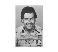 CHIPEL Pablo Escobar 1977 Mugshot - Poster su tela, decorazione artistica da parete, stampe e dipinti per soggiorno, camera da letto, senza cornice, 20 x 30 cm