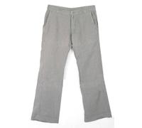 CHIPIE Donna pantaloni 100% lino grigio medio forma larga fluida donna PECHE