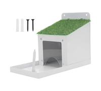 Chipmunk Feeder Box - 9 x 5,1 x 6,5 in Squirrel Food Feeder | with Lid Easy Filling Waterproof Metallo, Garden Decoration Squirrel - for Yard Farm Pathway Lawn Grassland Porch Patio