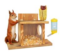 Chipmunk Feeder | Funny Garden Decor | Squirrel Water Picnic House for Yard