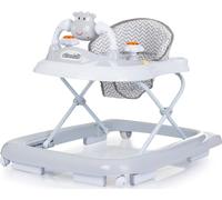 Chipolino Baby Walker Little Cow Wheels Stopper Altezza regolabile Luce musicale, colorazione:grigio