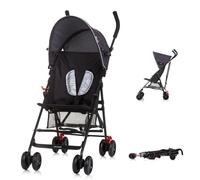 Chipolino carrozzina Amaya capottina parasole regolabile, pieghevole, cestino, colorazione:schwarz uni