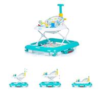 Chipolino girello 4 in 1, dondolo feste regolabile in altezza, fermo, pieghevole, colori:ecologica