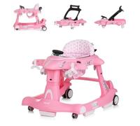 Chipolino girello bambini Aereo 3 in 1 girello per bambini giocattolo a spinta, colori:rosa