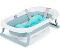 Chipolino Isla vasca bagno con cuscino pieghevole scarico dell'acqua integrato, colorazione:blu