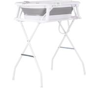 Chipolino Malibu - Set vasca da bagno 78 cm, supporto pieghevole, termometro, scarico grigio