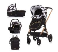 Chipolino, passeggino Elite 3 in 1 i-Size, seggiolino auto per neonati navicella, colorazione:bianco