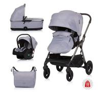 Chipolino passeggino Infinity 3 in 1, seggiolino auto i-Size, navicella, colorazione:grigio