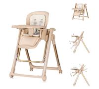 Chipolino seggiolone 2 in 1 Super Chef altalena, poggiapiedi, pieghevole, colorazione:beige