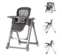 Chipolino seggiolone 2 in 1 Super Chef altalena, poggiapiedi, pieghevole, colorazione:grigio