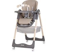Chiplolino, seggiolone Primo Cucchiaio ruote pieghevole arco gioco imbracatura, colorazione:beige