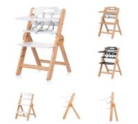 Chipolino seggiolone per bambini in legno Cacao seggiolino per scale poggiagambe, colorazione:bianco