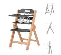 Chipolino seggiolone per bambini in legno Cacao seggiolino per scale poggiagambe, colorazione:grigio