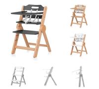 Chipolino seggiolone per bambini in legno Cacao seggiolino per scale poggiagambe, colorazione:grigio