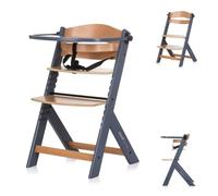 Chipolino seggiolone Tip Top legno regolabile imbracatura seggiolino per scale, colori:grigio