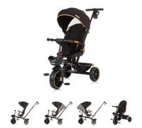 Chipolino Triciclo Max Sport 2 in 1, portabicchieri, sedile reversibile, cestino, colorazione:nero