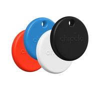 Chipolo POP Tracker - Un tracker Bluetooth sonoro, colorato | e compatibile con Chiama il telefono e gli Avvisi di fuori portata, funziona con Find Hub su Google o Apple Find My - 4 Pezzi