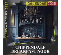 Chippendale Breakfast Nook 2025: 18 Months of Elegant Styles July 2024 to December 2025 Organize with a Large-Sized Highlighting Chic Breakfast Nooks Ideal Gifts