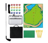 Chipping Game | Set Allenamento Golf per Bambini,Attrezzatura Interattiva con Mazza e Tappeto Putting Green Adesivo per Interno Esterno